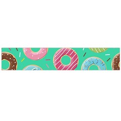 Doughnut Bread Donuts Green Flano Scarf (large)