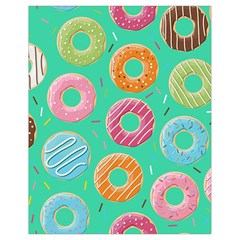 Doughnut Bread Donuts Green Drawstring Bag (small)