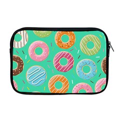 Doughnut Bread Donuts Green Apple MacBook Pro 17  Zipper Case