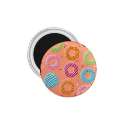 Doughnut Bread Donuts Orange 1 75  Magnets by Mariart