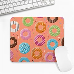 Doughnut Bread Donuts Orange Large Mousepads