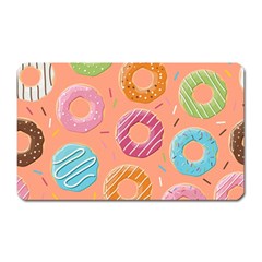 Doughnut Bread Donuts Orange Magnet (rectangular) by Mariart