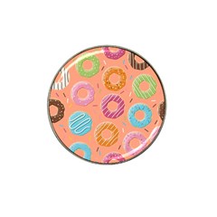 Doughnut Bread Donuts Orange Hat Clip Ball Marker (10 Pack) by Mariart