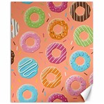 Doughnut Bread Donuts Orange Canvas 16  x 20   15.75 x19.29  Canvas - 1