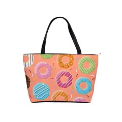 Doughnut Bread Donuts Orange Shoulder Handbags