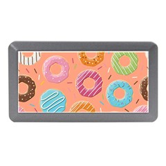 Doughnut Bread Donuts Orange Memory Card Reader (mini) by Mariart