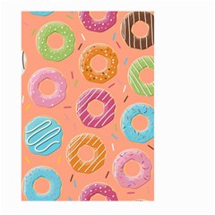 Doughnut Bread Donuts Orange Large Garden Flag (two Sides) by Mariart