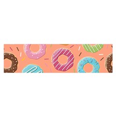 Doughnut Bread Donuts Orange Satin Scarf (oblong) by Mariart