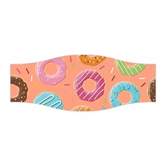 Doughnut Bread Donuts Orange Stretchable Headband by Mariart