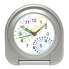 Fireworks Illustrations Fire Partty Polka Travel Alarm Clocks