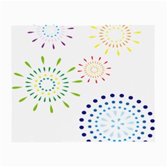 Fireworks Illustrations Fire Partty Polka Small Glasses Cloth by Mariart