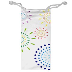 Fireworks Illustrations Fire Partty Polka Jewelry Bag