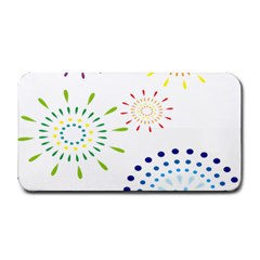 Fireworks Illustrations Fire Partty Polka Medium Bar Mats by Mariart