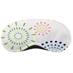 Fireworks Illustrations Fire Partty Polka Sleeping Masks