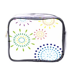 Fireworks Illustrations Fire Partty Polka Mini Toiletries Bags