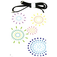 Fireworks Illustrations Fire Partty Polka Shoulder Sling Bags by Mariart