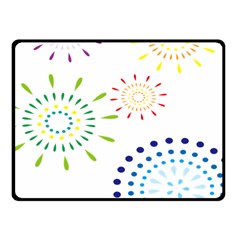 Fireworks Illustrations Fire Partty Polka Fleece Blanket (small) by Mariart