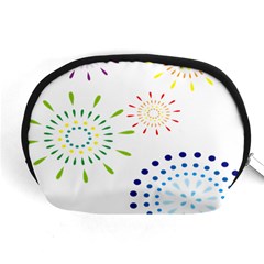 Fireworks Illustrations Fire Partty Polka Accessory Pouches (medium)  by Mariart