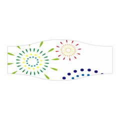 Fireworks Illustrations Fire Partty Polka Stretchable Headband by Mariart