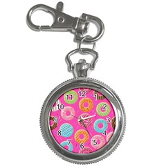 Doughnut Bread Donuts Pink Key Chain Watches by Mariart