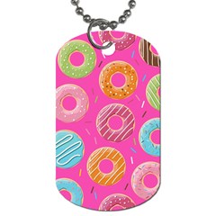 Doughnut Bread Donuts Pink Dog Tag (one Side) by Mariart