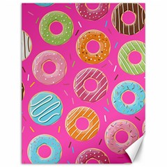 Doughnut Bread Donuts Pink Canvas 12  X 16  