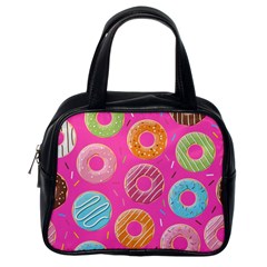 Doughnut Bread Donuts Pink Classic Handbags (one Side) by Mariart