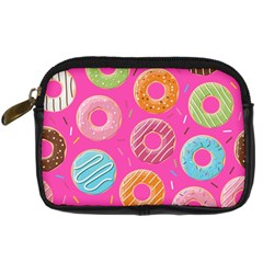 Doughnut Bread Donuts Pink Digital Camera Cases by Mariart