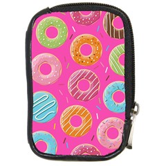 Doughnut Bread Donuts Pink Compact Camera Cases by Mariart