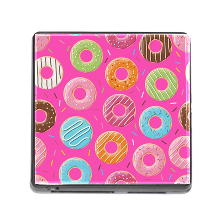 Doughnut Bread Donuts Pink Memory Card Reader (Square)