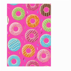 Doughnut Bread Donuts Pink Large Garden Flag (two Sides) by Mariart