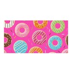 Doughnut Bread Donuts Pink Satin Wrap Front