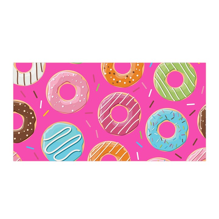 Doughnut Bread Donuts Pink Satin Wrap