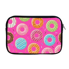 Doughnut Bread Donuts Pink Apple Macbook Pro 17  Zipper Case by Mariart