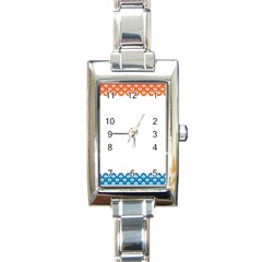 Fish Scales Dragon Circle Rectangle Italian Charm Watch