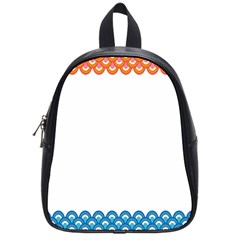 Fish Scales Dragon Circle School Bags (small)  by Mariart