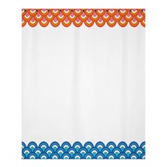 Fish Scales Dragon Circle Shower Curtain 60  X 72  (medium)  by Mariart