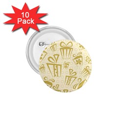 Gift Party Polka Grey 1 75  Buttons (10 Pack)