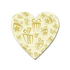 Gift Party Polka Grey Heart Magnet by Mariart