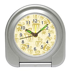 Gift Party Polka Grey Travel Alarm Clocks