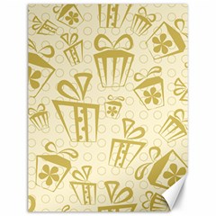 Gift Party Polka Grey Canvas 12  X 16   by Mariart