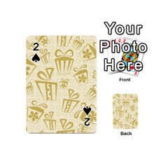 Gift Party Polka Grey Playing Cards 54 (mini)  by Mariart