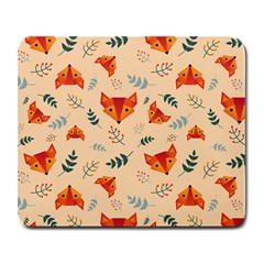 Foxes Animals Face Orange Large Mousepads