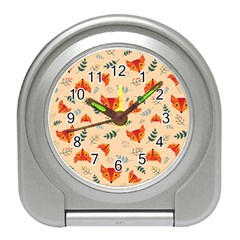 Foxes Animals Face Orange Travel Alarm Clocks