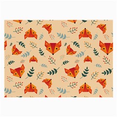 Foxes Animals Face Orange Large Glasses Cloth by Mariart