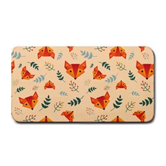 Foxes Animals Face Orange Medium Bar Mats by Mariart