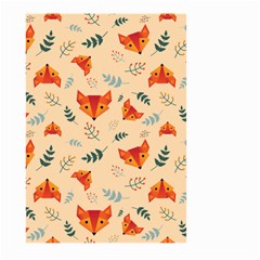 Foxes Animals Face Orange Large Garden Flag (two Sides)