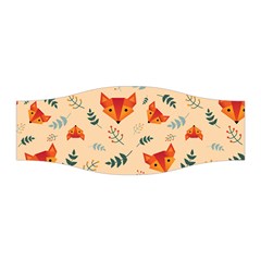 Foxes Animals Face Orange Stretchable Headband by Mariart