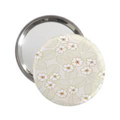 Flower Floral Leaf 2 25  Handbag Mirrors by Mariart