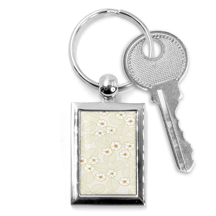 Flower Floral Leaf Key Chains (Rectangle) 